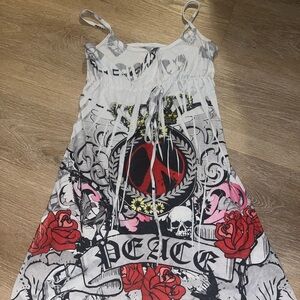 Kids Peace Graphic Dress